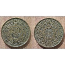 Maroc 50 Francs 1952 1371 Empire Cherifien Roi Piece