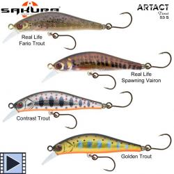 Leurre Sakura Artact Trout 53 S 53mm 6g Contrast Trout