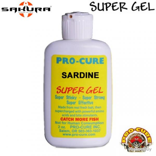Attractant Pro Cure Super Gel 2oz 56g Sardine