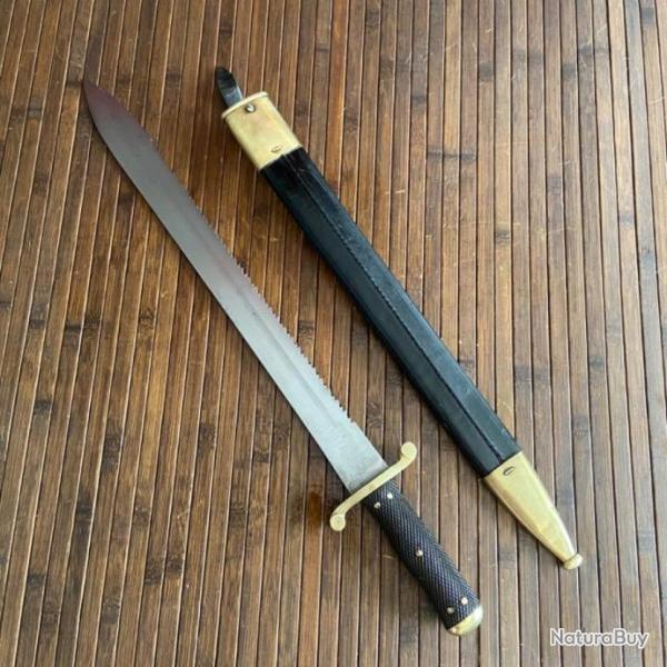 RARE GLAIVE SUISSE MODLE 1878 DE PIONNIER AVEC FOURREAU