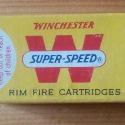 Boîte ancienne 22 LR Winchester Super Speed