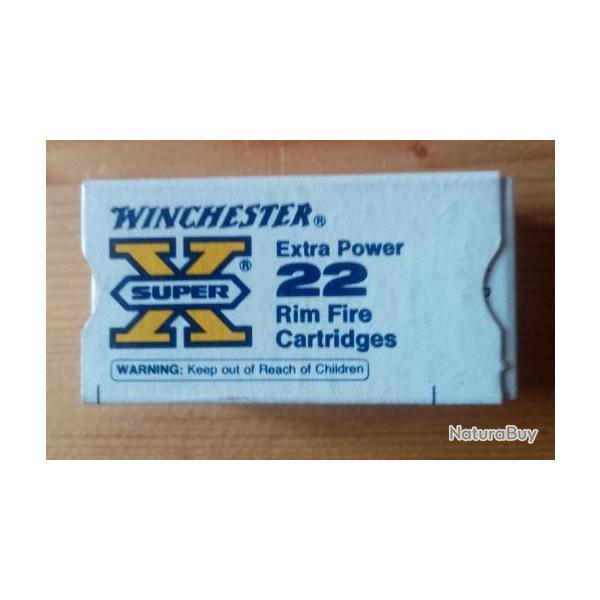 Bote ancienne 22 LR Winchester Extra Power Hollow Point