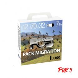Pack 100 Cartouches FOB Migration Cal.12 70 32 g Par 5