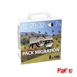 Pack 100 Cartouches FOB Migration Cal.12 70 32 g Par 10