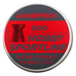 Plomb hobby sportline Umarex tête plate cal 4.5mm 0.45g x500