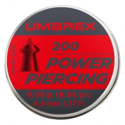 Plomb power piercing Umarex tête pointue cal. 4.5mm 0.58g x200