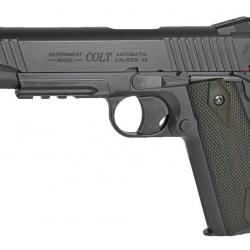 Airsoft - Colt 1911 rail gun noir CO2 non blow back | Cybergun (180314 | 3559961803146)