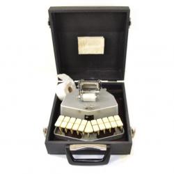 Ancien stenotype Grandjean, machine à écrire miniature, prise de note, compte rendu tribunal déco
