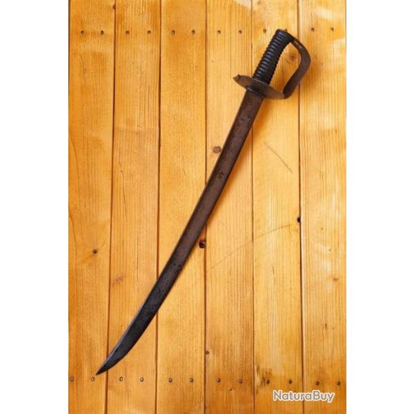Trs rare sabre d'abordage anglais 1804 lame courbe.
