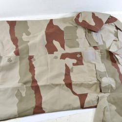 Chemise manches courtes chemisette Armée Française camouflage désert opex. Mageco taille 37-38