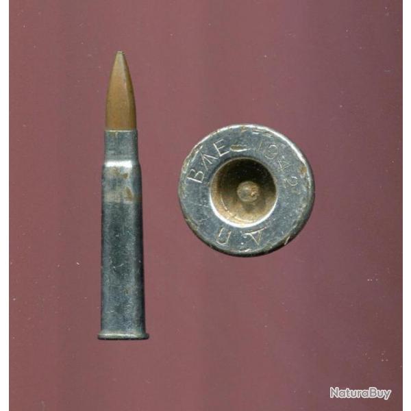 .303 British Inspector Dummy U Mk V - inerte d'inspection - RARE - marquage : BE 1942 U V