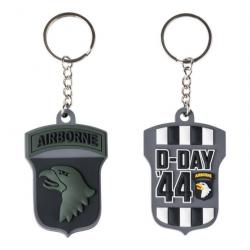 PORTE CLE EN PVC 3D - D-DAY 44 - 101ST AIRBORNE BASSE VISION