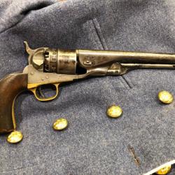 Intéressant Colt Army 1860 ayant servi pendant la Guerre de Sécession et les Guerres Indiennes