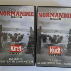 Cassettes "héros de Normandie" 1ére et 2 éme partie lot de 2