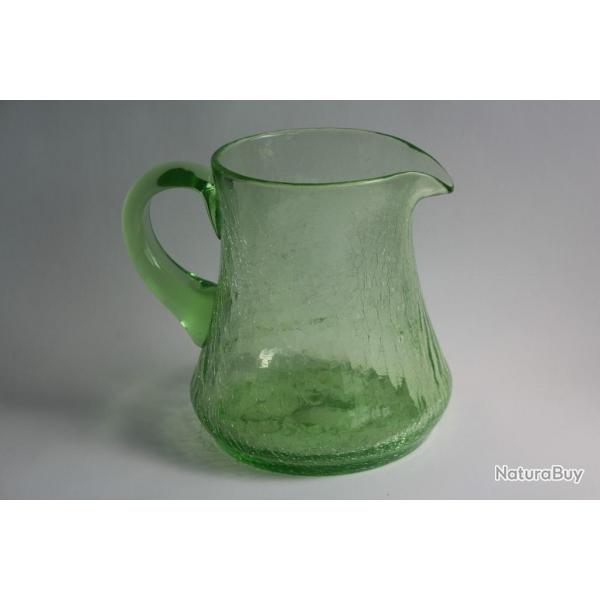 Broc  eau verre craquel  l'urane ouraline