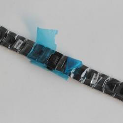 ALPINA Bracelet pour montre acier noir 22 mm