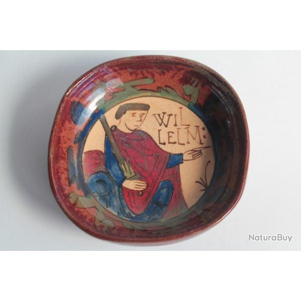 Coupelle Vide poche Louis-Etienne DESMANT Tapisserie Bayeux Willelm