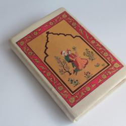 Livre Le Jardin des roses reliure parchemin peinte Saâdi 1935