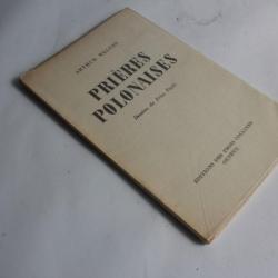 Livre prières polonaises Arthur Welton dédicacé 1944