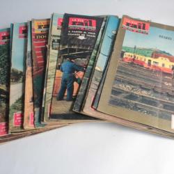 Revue La vie du rail 22 numéros de 1953 du 404 à 440