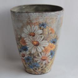 Vase céramique Alexandre KOSTANDA Vallauris Marguerites