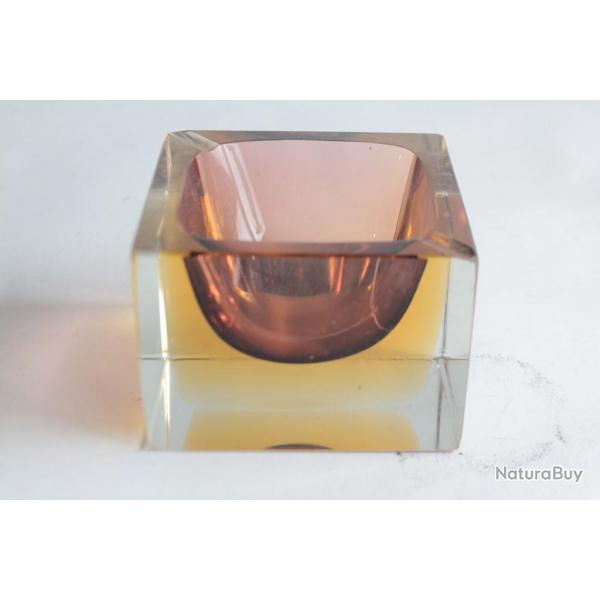 MURANO Cendrier Somerso Vetreria G. Campanella & Cie 1970