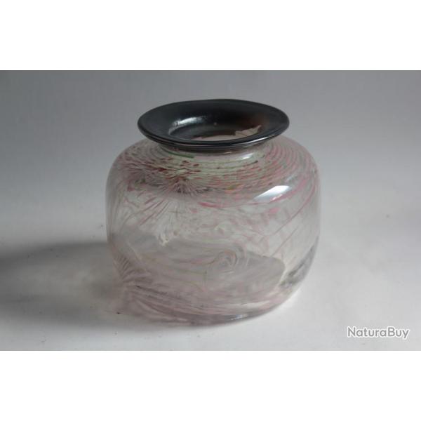 Vase verre souffl Erwin EISCH 1980 Allemagne