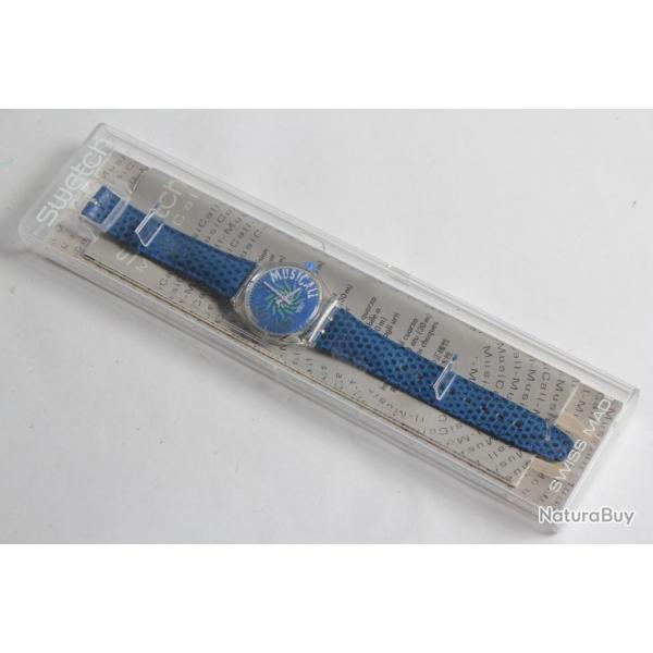 SWATCH Montre Swatch Musicall bleu SLK100 1993