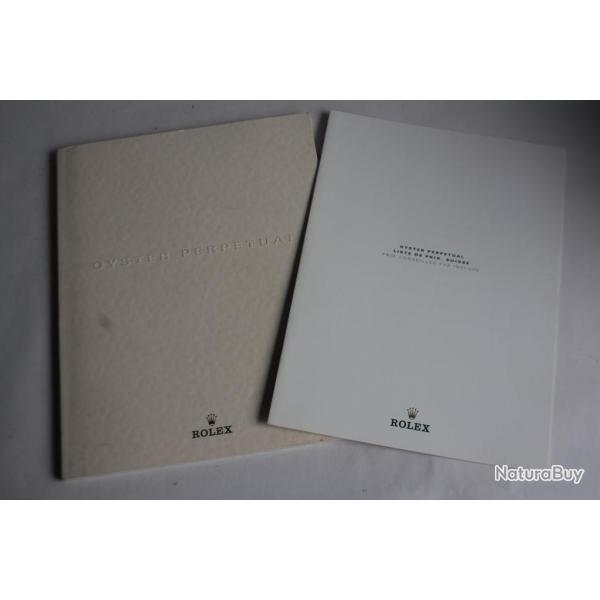 Catalogue Rolex Oyster Perpetual 2001+ Liste prix