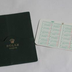ROLEX Calendrier 1987 - 1988 + Porte-cartes