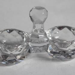 BACCARAT Salière cristal moulé