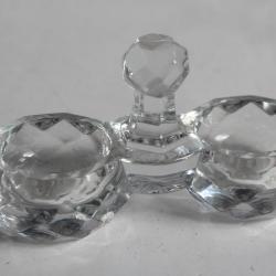 BACCARAT Salière cristal moulé
