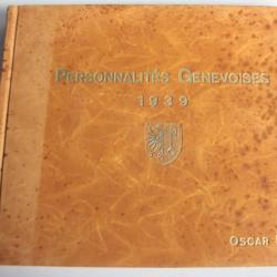 Livre Personnalités Genevoises Oscar LAZAR Genève 1939 Suisse