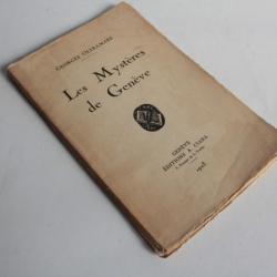 Livre Les Mystères de Genève Georges Oltramare 1923