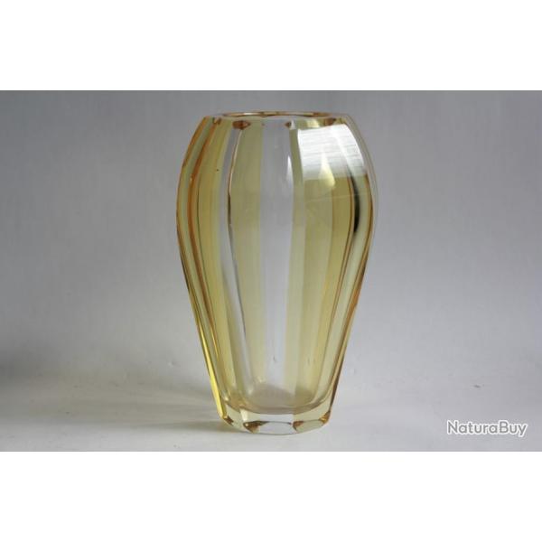 MOSER Vase bicolore Josef Hoffmann Art dco
