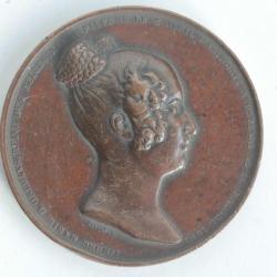 Médaille Décès de la Reine Louise-Marie d'Orléans Belgique