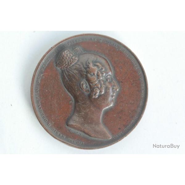 Mdaille Dcs de la Reine Louise-Marie d'Orlans Belgique