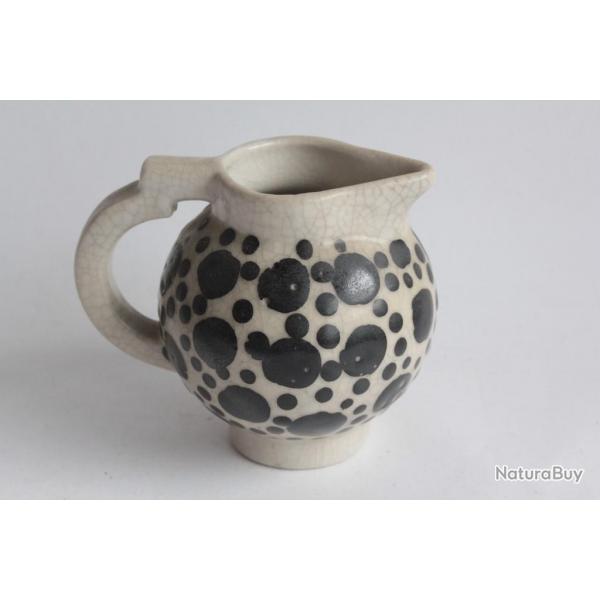 Pot  crme cramique Lucien BRISDOUX Art dco