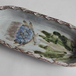 Plat céramique Albert THIRY Vallauris Chardon