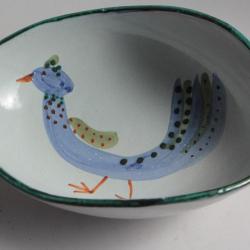 Coupe céramique Oiseau Gourju Naumovitch Grand Chêne Vallauris