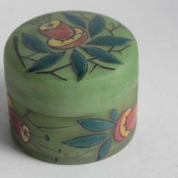 Boite verre émaillé Poidaude Art déco