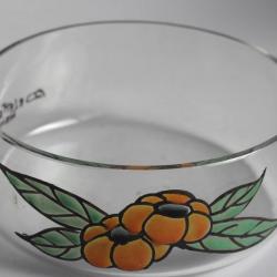 André DELATTE NANCY Coupe verre émaillé