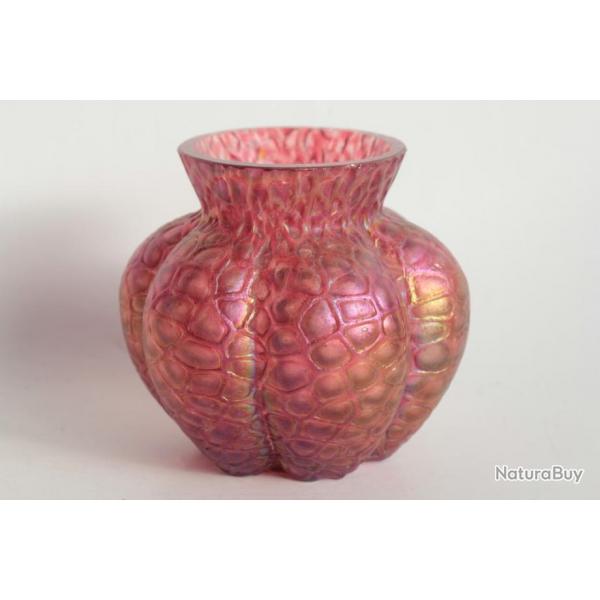 Vase verre iris Loetz Kralik Art nouveau Autriche