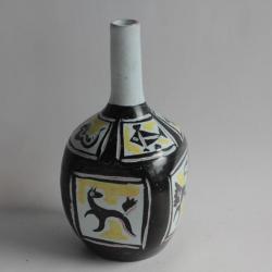 Pied de lampe vase céramique ALLIX Vallauris