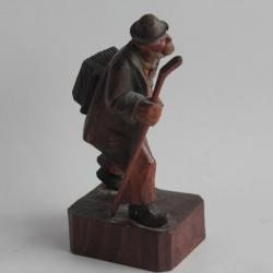 Vieil homme bois sculpté Art populaire Suisse Forêt Noire