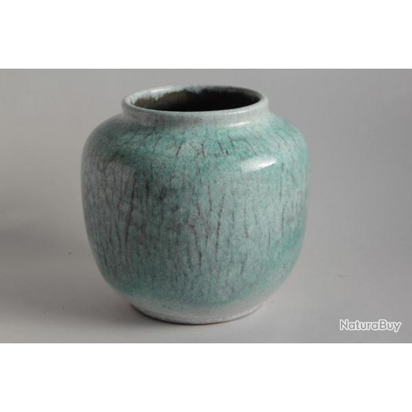 Vase cramique maille Franz Emilie Schleiss Gmunden Keramik Autriche