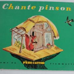 Livre illustré Chante pinson Romain Simon EO 1950