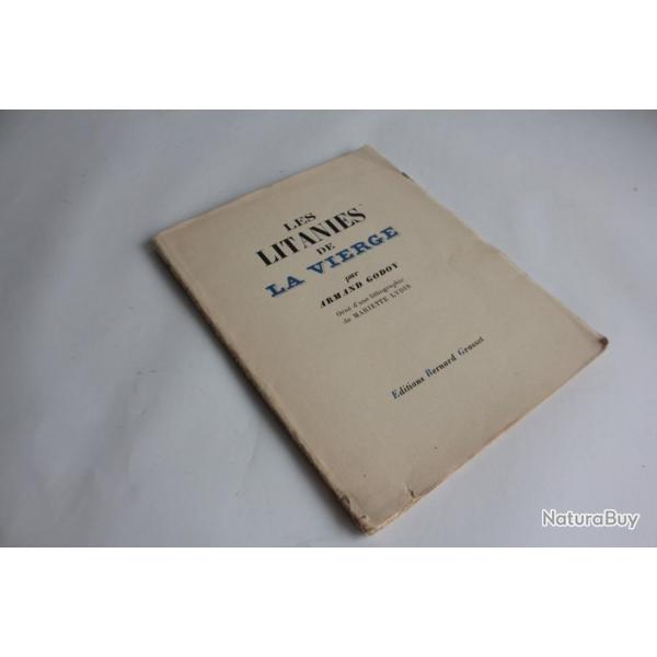 Livre Les litanies de la vierge Armand godoy 1934