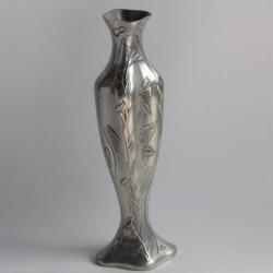 Vase étain Potstainiers Hutois Art nouveau