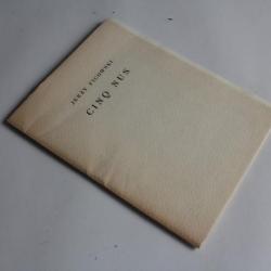 Livre Cinq nus poèmes Jerzy Ficowski gravure + poèmes 1964